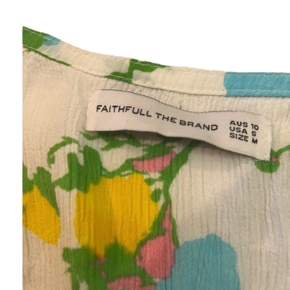 Faithfull the Brand Caliente Floral Print Mini Dress Size 6 - Picture 9 of 15